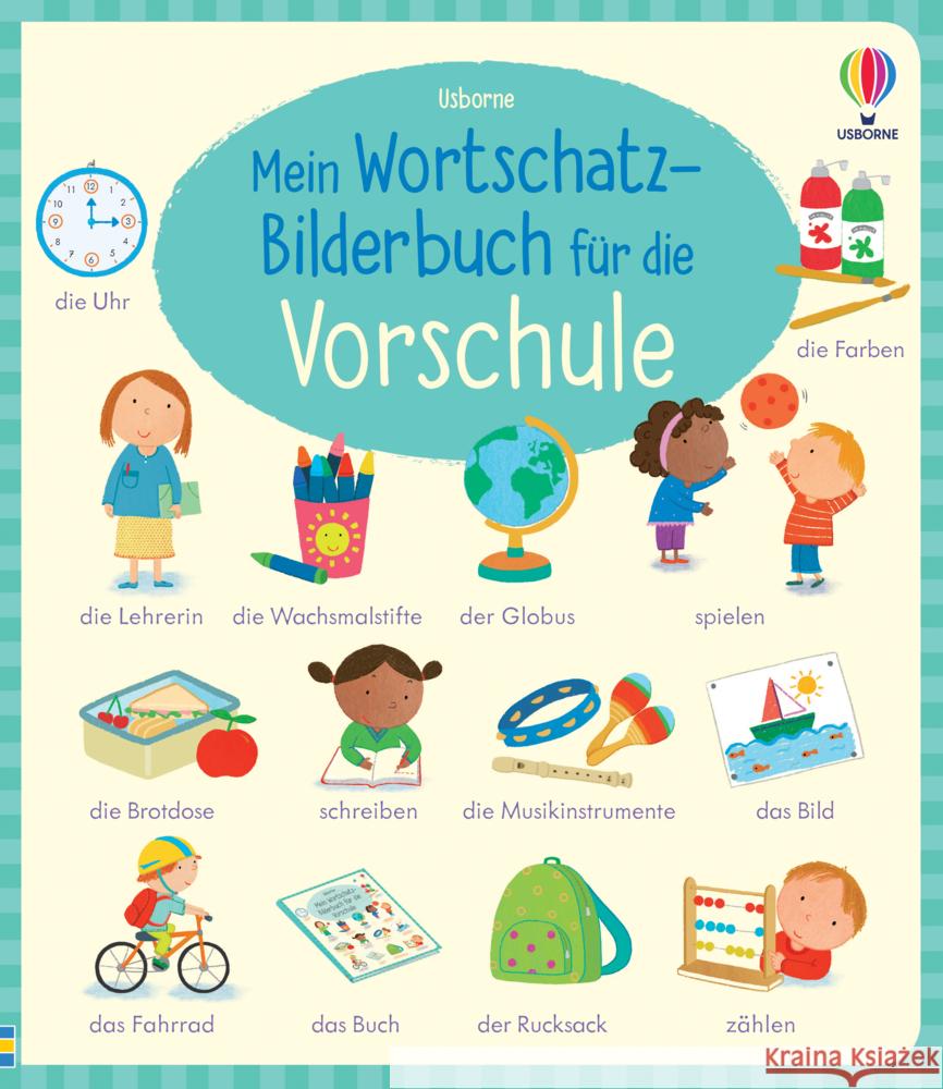 Mein Wortschatz-Bilderbuch für die Vorschule Bathie, Holly 9781789418835 Usborne Verlag - książka