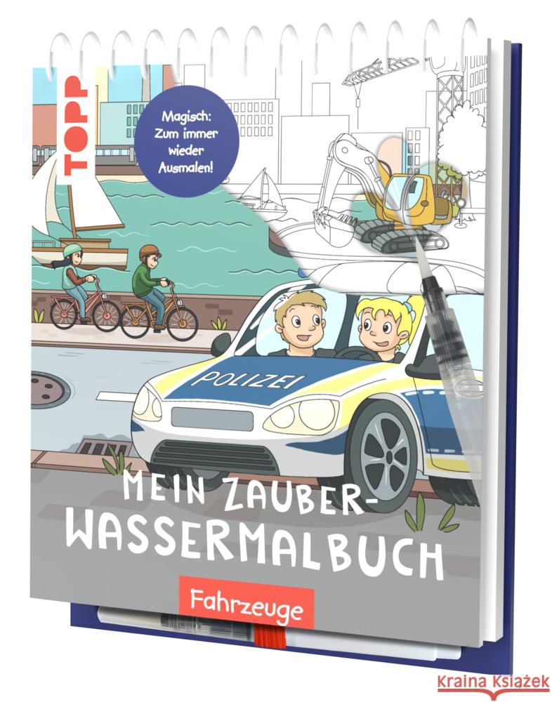 Mein Zauber-Wassermalbuch Fahrzeuge Heese, Janina 9783735891495 Frech - książka