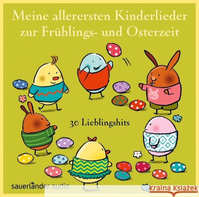 Meine allerersten Kinderlieder zur Frühlings- und Osterzeit, 1 Audio-CD : 30 Lieblingshits Vahle, Fredrik; Hoffmann, Klaus W.; Geiling, Toni 9783839847138 Argon Sauerländer Audio - książka