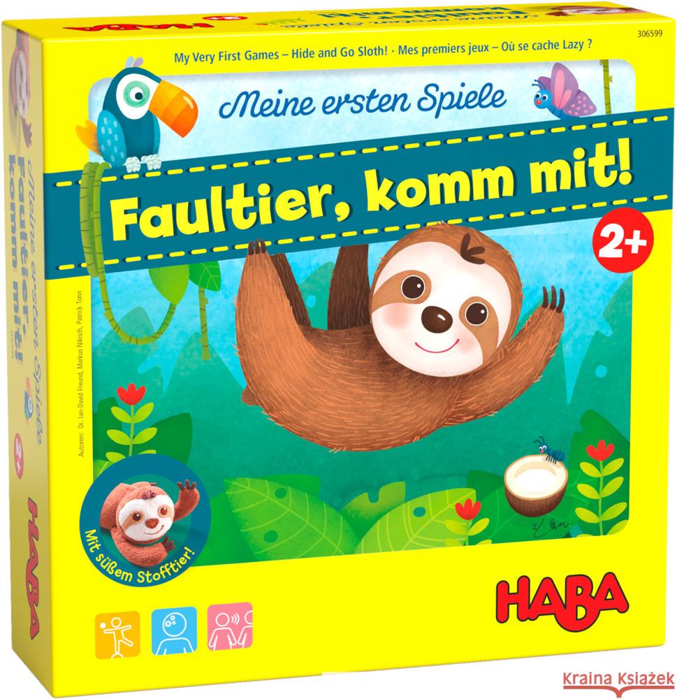 Meine ersten Spiele  Faultier, komm mit!  4010168260426 HABA Sales GmbH & Co. KG - książka