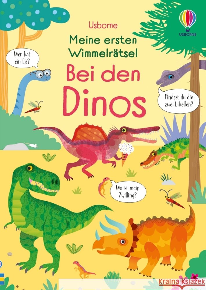 Meine ersten Wimmelrätsel: Bei den Dinos Robson, Kirsteen 9781035705337 Usborne Verlag - książka