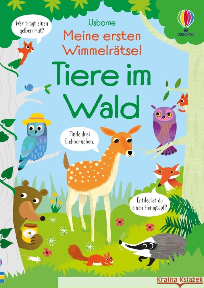 Meine ersten Wimmelrätsel: Tiere im Wald Robson, Kirsteen 9781035704347 Usborne Verlag - książka