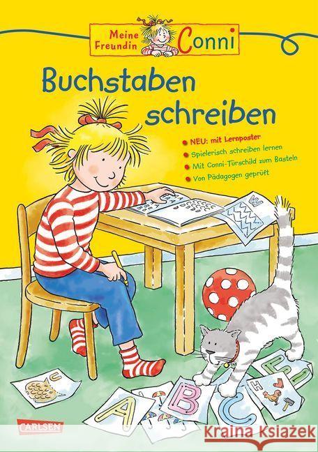 Meine Freundin Conni, Buchstaben schreiben : Mit ABC-Lernposter als EXTRA Rahlff, Ruth 9783551182630 Carlsen - książka