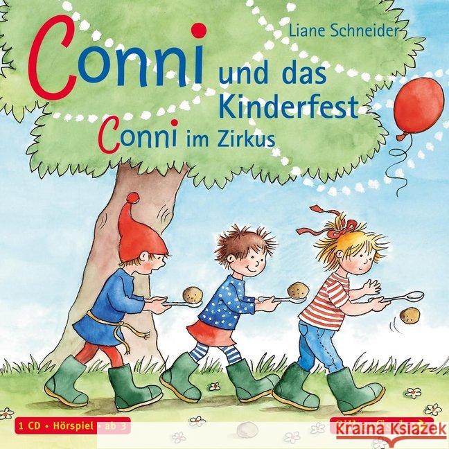 Meine Freundin Conni, Conni und das Kinderfest / Conni im Zirkus, 1 Audio-CD Schneider, Liane 9783867424820 Silberfisch - książka