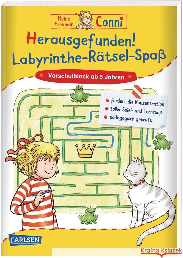 Meine Freundin Conni: Herausgefunden! Labyrinthe-Rätsel-Spaß Sörensen, Hanna 9783551187376 Carlsen - książka