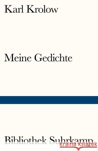 Meine Gedichte Krolow, Karl 9783518241059 Suhrkamp - książka