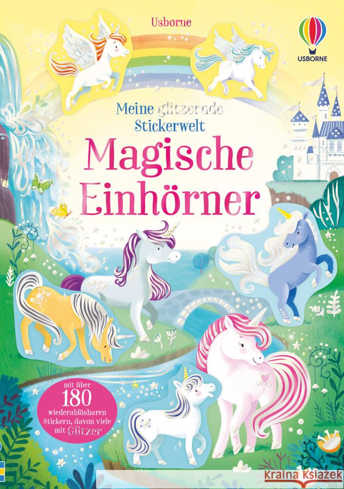 Meine glitzernde Stickerwelt: Magische Einhörner Pickersgill, Kristie 9781789416619 Usborne Verlag - książka