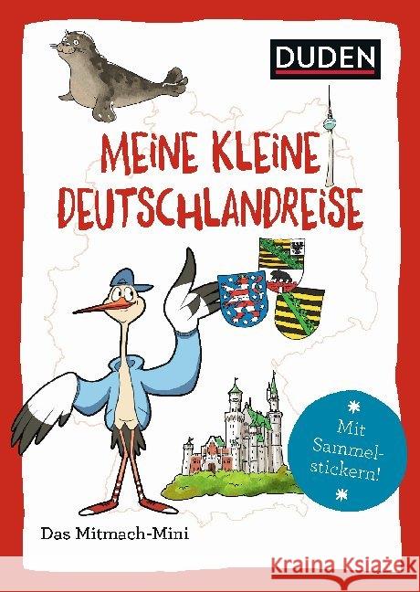 Meine kleine Deutschlandreise : Mit Sammelstickern! Dudenredaktion 9783411853199 Duden - książka
