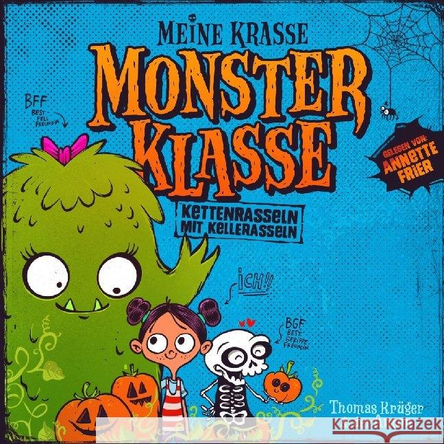 Meine krasse Monsterklasse - Kettenrasseln mit Kellerasseln, 1 Audio-CD Krüger, Thomas 9783837153699 cbj audio - książka
