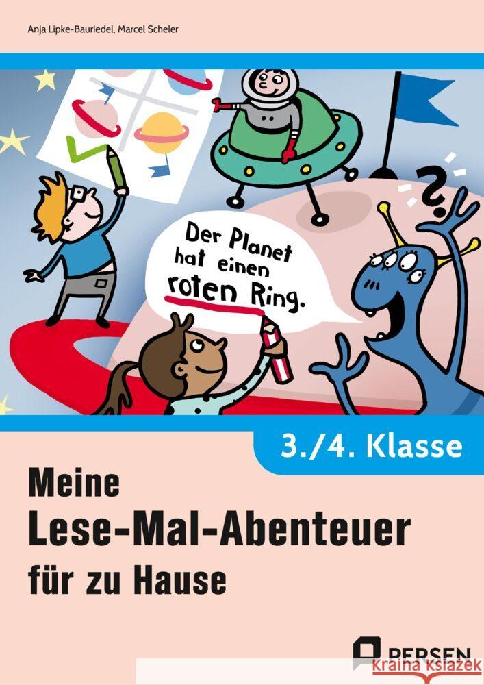 Meine Lese-Mal-Abenteuer für zu Hause - 3./4. Kl. Lipke-Bauriedel, Anja, Scheler, Marcel 9783403213772 Persen Verlag in der AAP Lehrerwelt - książka