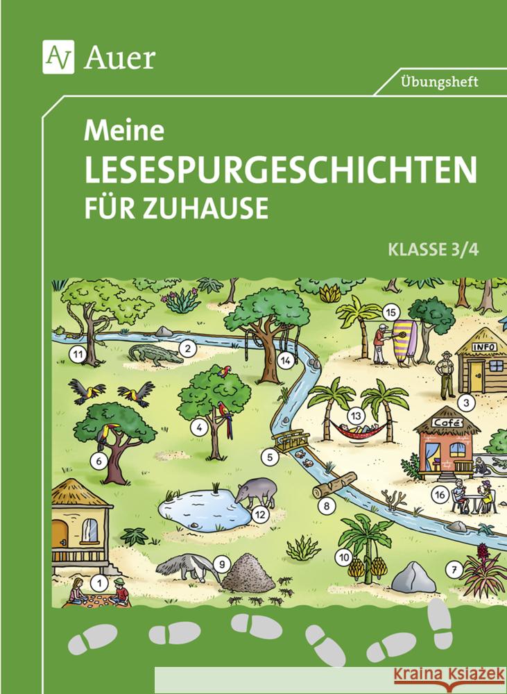 Meine Lesespurgeschichten für Zuhause - Klasse 3/4 Blomann, Sandra, Rook, Sven, Zöh, Anke 9783403084792 Auer Verlag in der AAP Lehrerwelt GmbH - książka