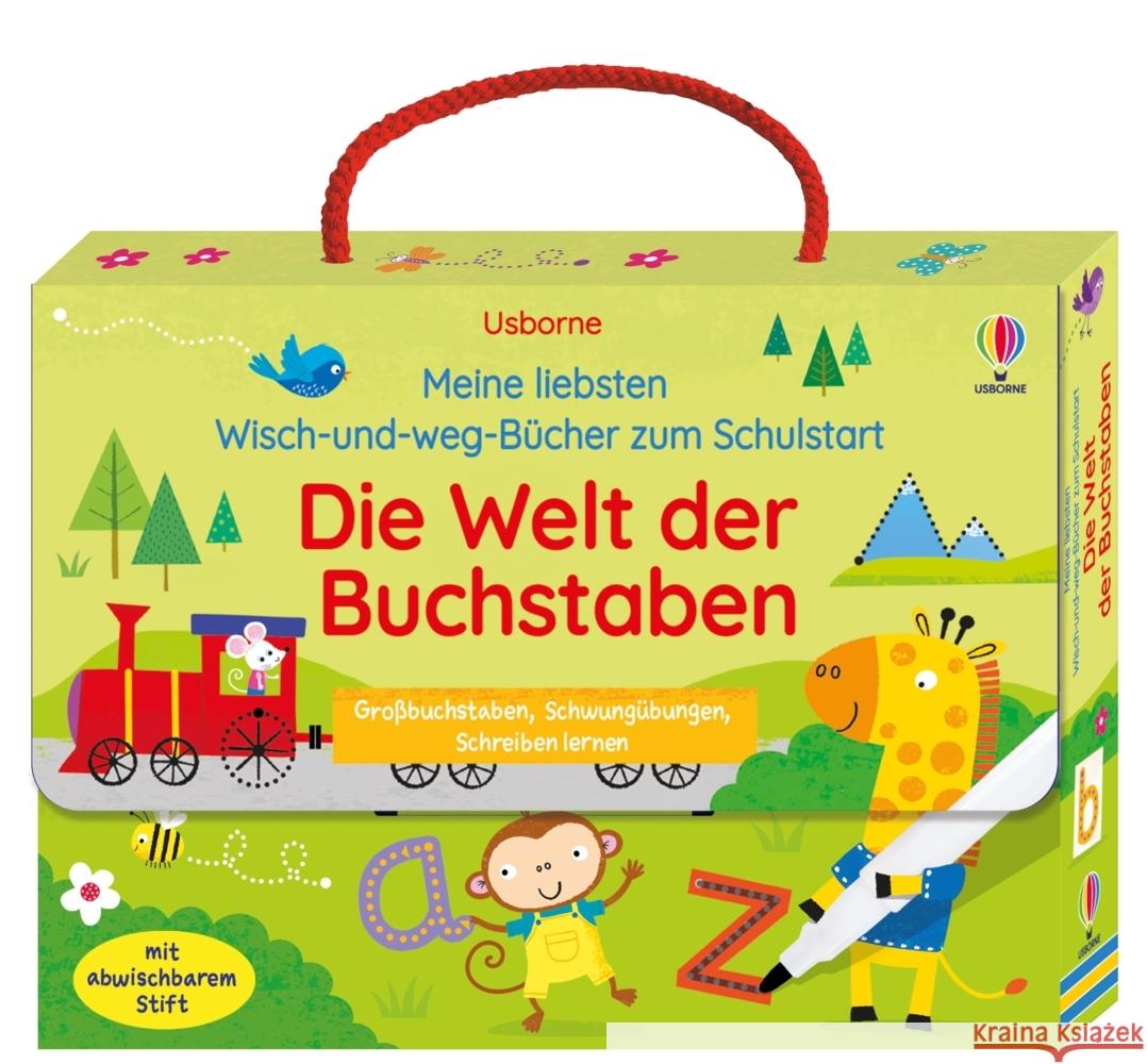 Meine liebsten Wisch-und-weg-Bücher zum Schulstart: Die Welt der Buchstaben  9781035701018 Usborne Verlag - książka