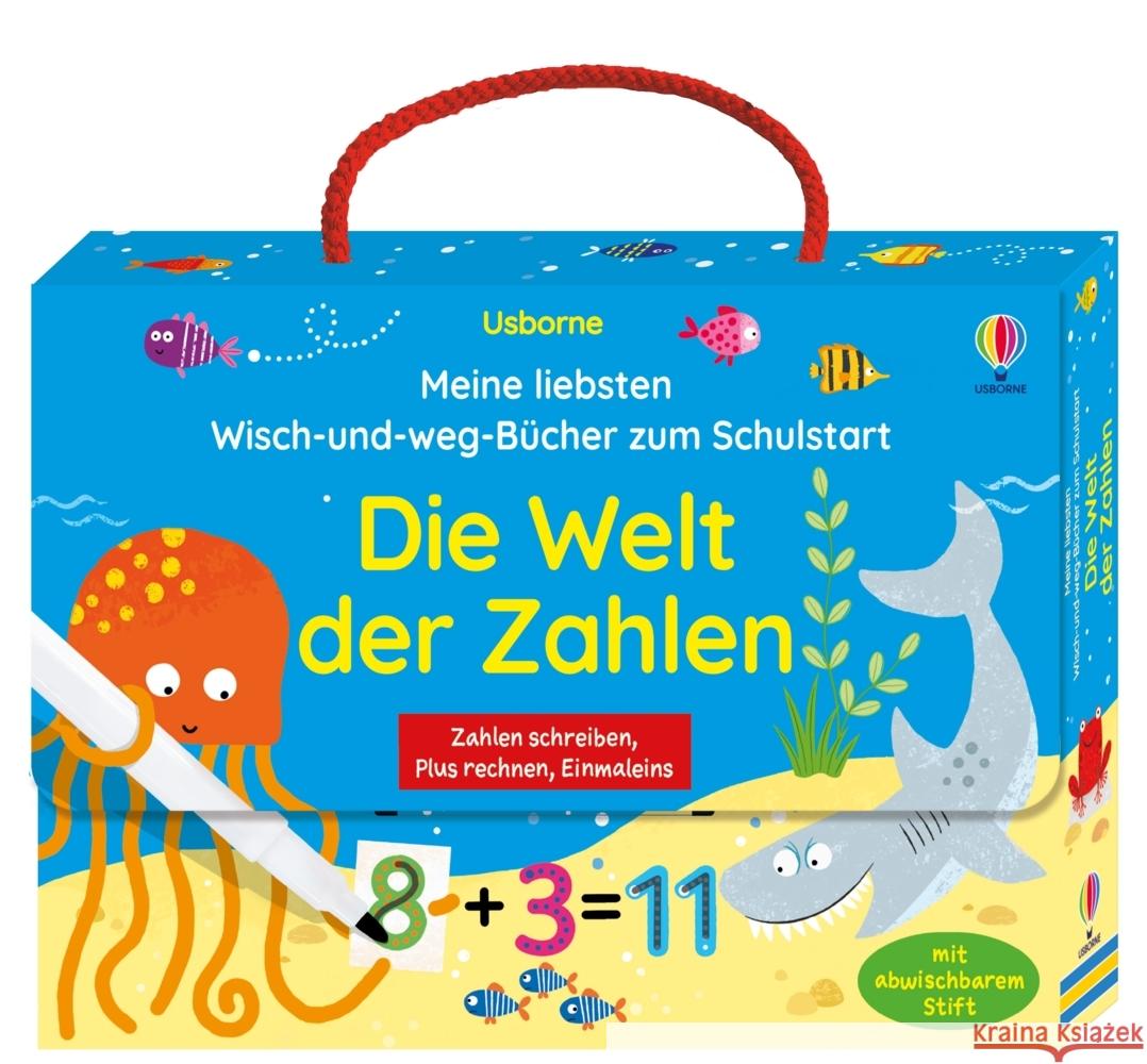 Meine liebsten Wisch-und-weg-Bücher zum Schulstart: Die Welt der Zahlen  9781035701025 Usborne Verlag - książka