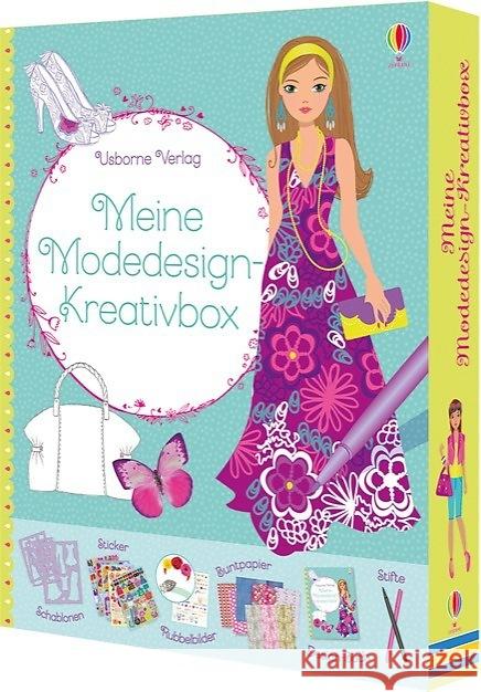 Meine Modedesign-Kreativbox Watt, Fiona 9781782324904 Usborne Verlag - książka