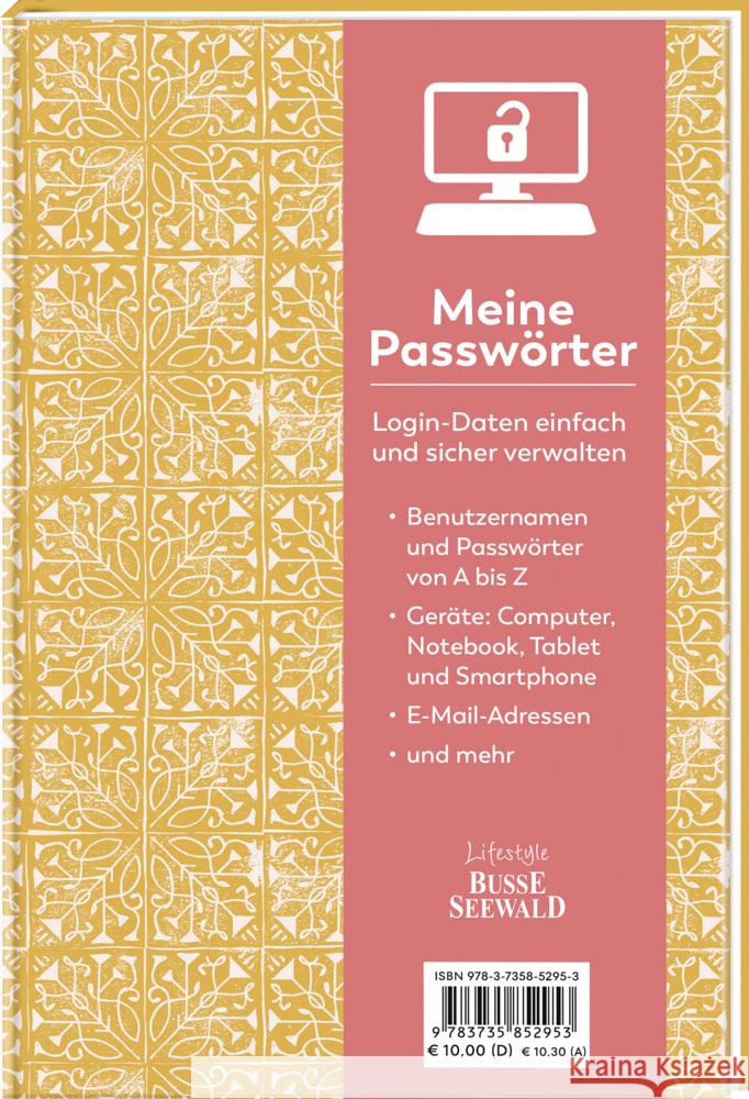 Meine Passwörter. frechverlag 9783735852953 Lifestyle BusseSeewald - książka