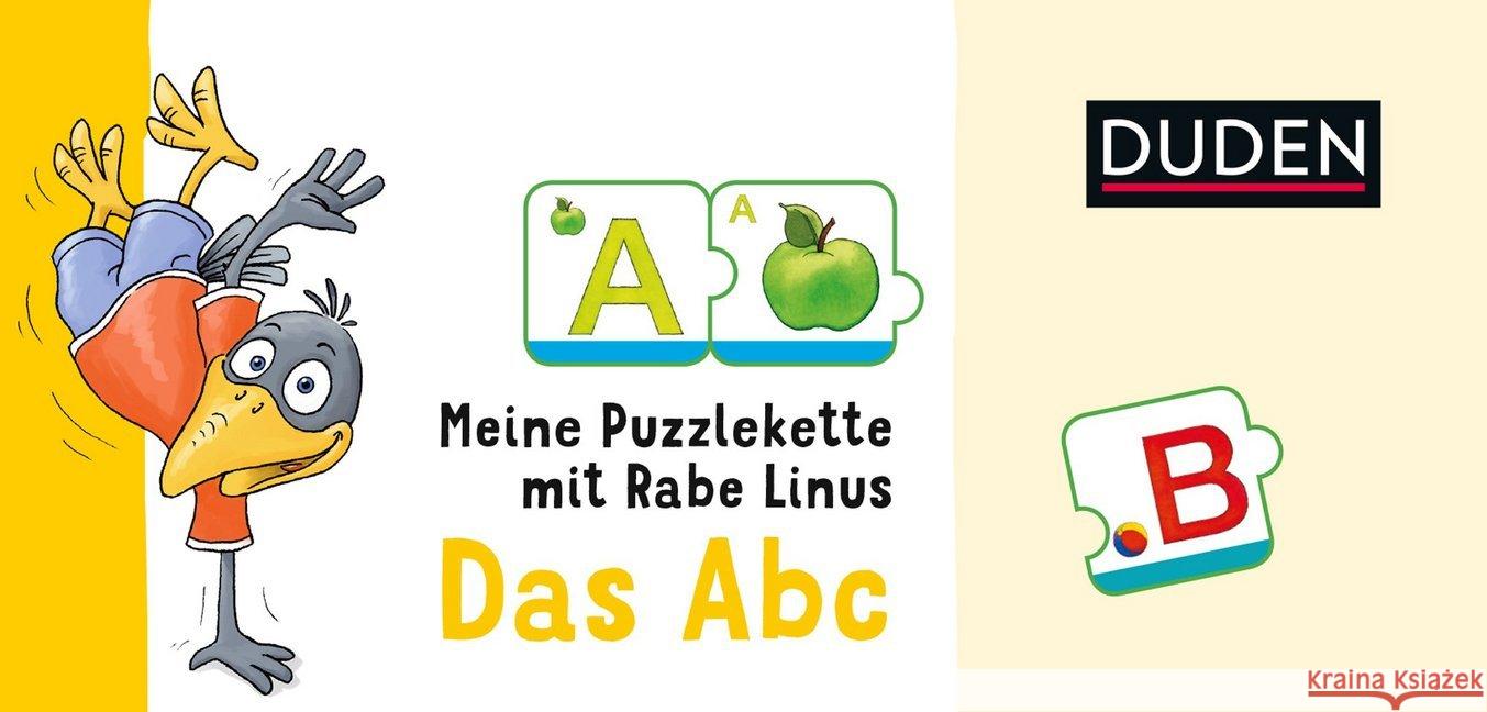 Meine Puzzlekette mit Rabe Linus - Das Abc (Kinderspiel)  9783411727858 Duden - książka