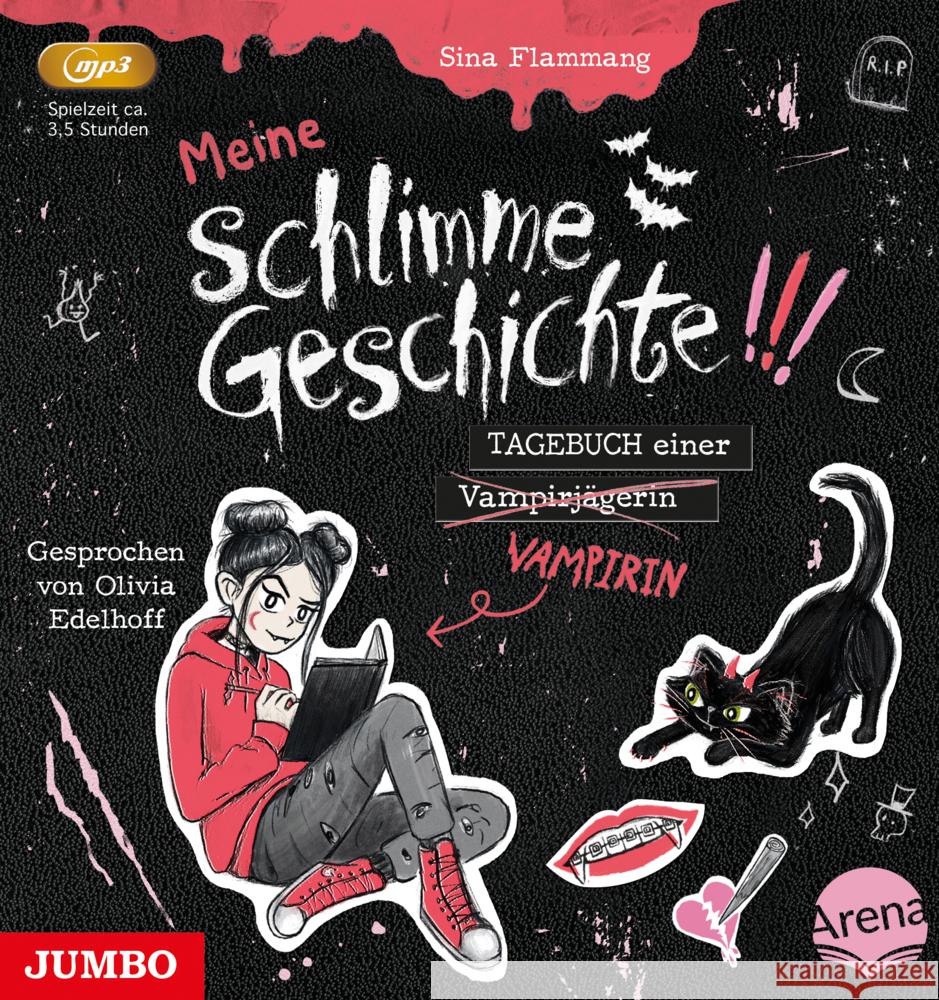 Meine schlimme Geschichte!!!Tagebuch einer Vampiri, 1 Audio-CD Flammang, Sina 4012144499325 Jumbo - książka