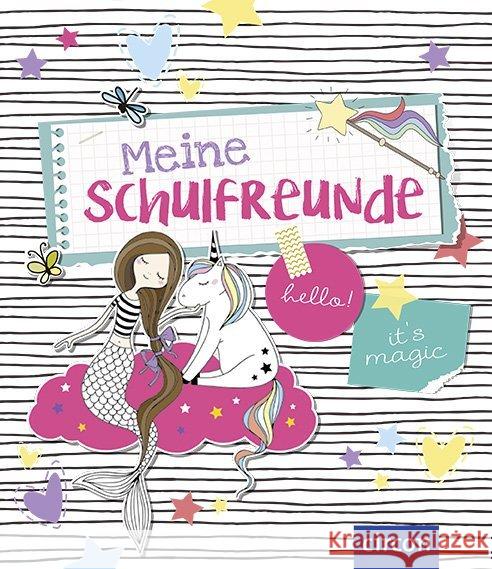 Meine Schulfreunde - Feen & Einhörner : Hello! It's magic! Giebichenstein, Cornelia 9783817421428 Compact - książka