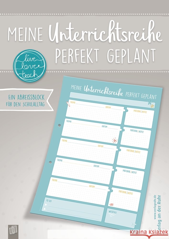 Meine Unterrichtsreihe perfekt geplant  9783834647467 Verlag an der Ruhr - książka