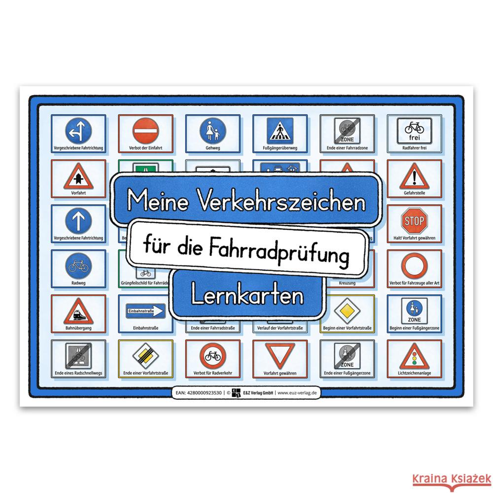 Meine Verkehrszeichen für die Fahrradprüfung- mit den neuen Verkehrszeichen E&Z-Verlag GmbH 4262416632060 E & Z-Verlag - książka
