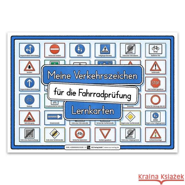 Meine Verkehrszeichen für die Fahrradprüfung- mit den neuen Verkehrszeichen E&Z-Verlag 4280000923530 E & Z-Verlag - książka