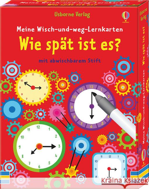 Meine Wisch-und-weg-Lernkarten: Wie spät ist es? Robson, Kirsteen 9781789410907 Usborne Verlag - książka