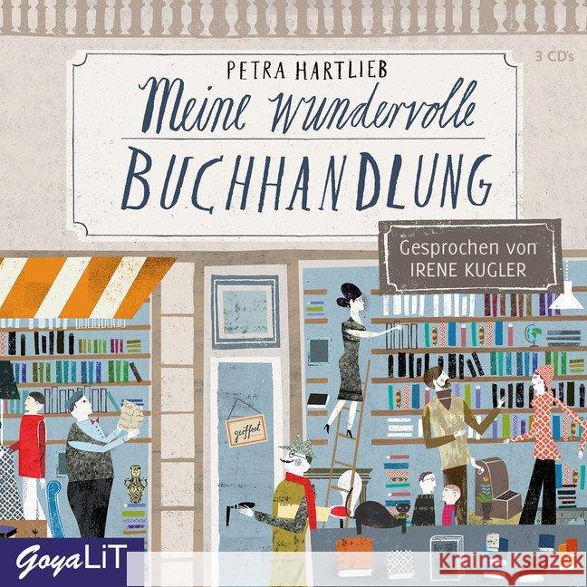 Meine wundervolle Buchhandlung, 3 Audio-CDs Hartlieb, Petra 9783833733635 Jumbo Neue Medien - książka