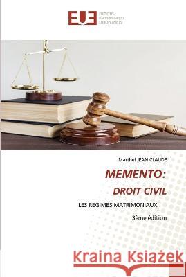 Memento: Droit Civil Marthel Jea 9786203451238 Editions Universitaires Europeennes - książka