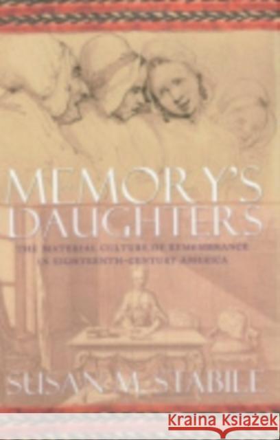 Memory's Daughters: The Material Culture of Remembrance in Eighteenth-Century America Stabile, Susan 9780801440311 Cornell University Press - książka