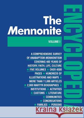 Mennonite Encyclopedia/ Vol 1: Volume 1 Krahn, Cornelius 9780836111187 Herald Press - książka