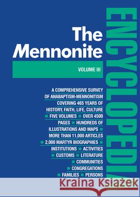 Mennonite Encyclopedia/ Vol 3: Volume 3 Krahn, Cornelius 9780836111200 Herald Press - książka