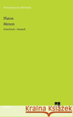 Menon Platon Klaus Reich  9783787311309 Felix Meiner - książka
