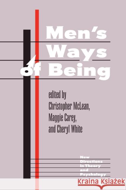 Men's Ways of Being McLean, Christopher 9780813326535 Westview Press - książka