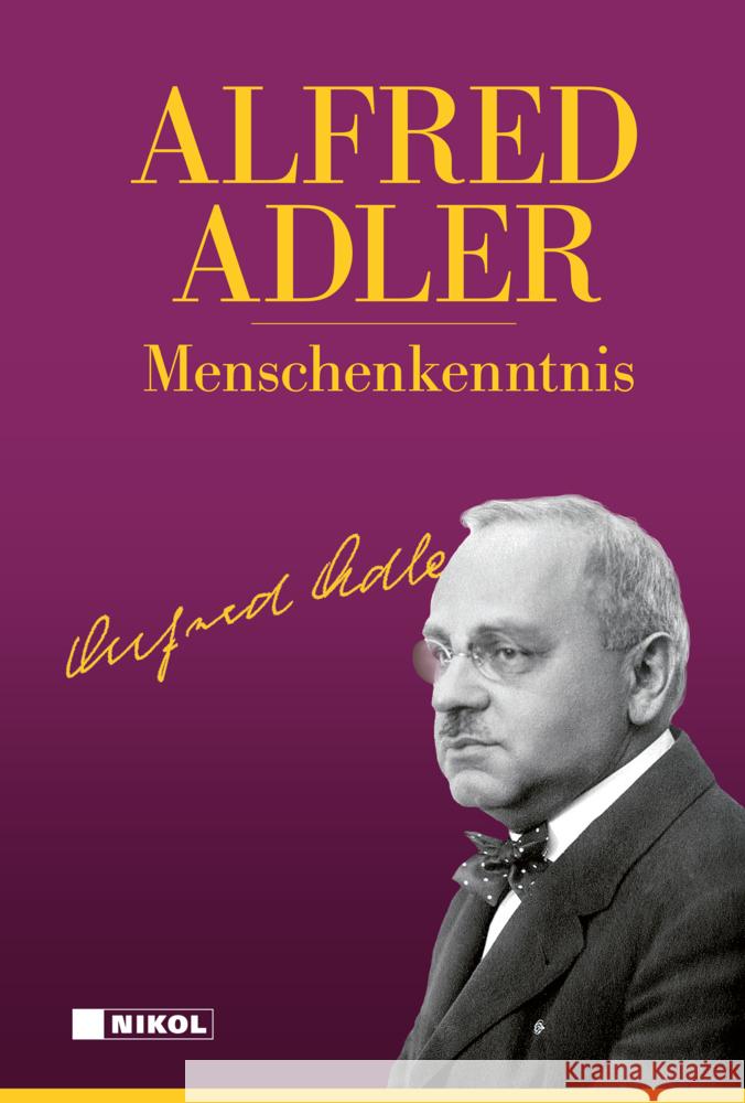 Menschenkenntnis Adler, Alfred 9783868207705 Nikol Verlag - książka