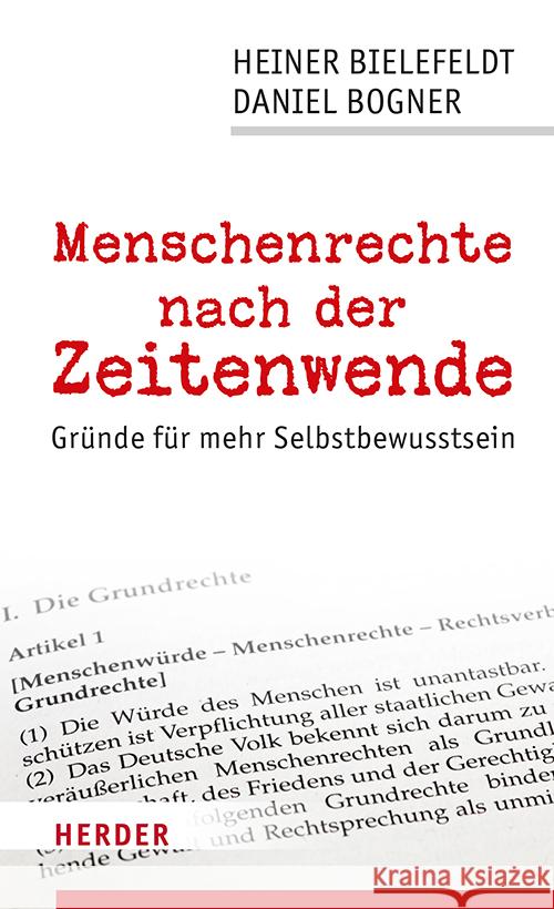 Menschenrechte nach der Zeitenwende Bielefeldt, Heiner, Bogner, Daniel 9783451102752 Herder, Freiburg - książka