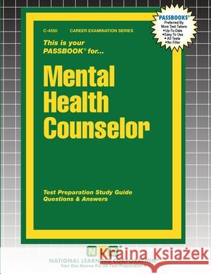 Mental Health Counselor Passbooks 9781799345503 National Learning Corp - książka
