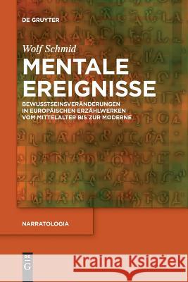 Mentale Ereignisse Wolf Schmid 9783110651614 de Gruyter - książka