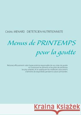 Menus de printemps pour la goutte Cedric Menard 9782322090631 Books on Demand - książka