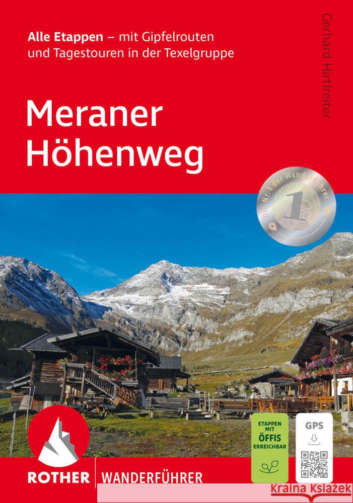 Meraner Höhenweg Hirtlreiter, Gerhard 9783763348978 Bergverlag Rother - książka