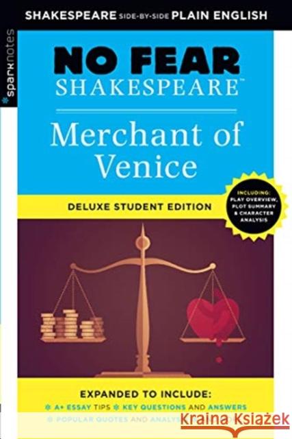Merchant of Venice: No Fear Shakespeare Deluxe Student Edition SparkNotes 9781411479685 Sterling Juvenile - książka