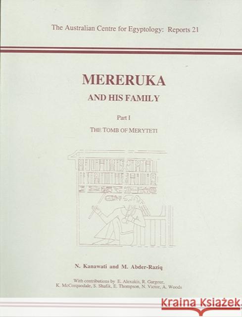 mereruka and his family: part i  Kanawati, N. 9780856688164 Australian Centre for Egyptology - książka