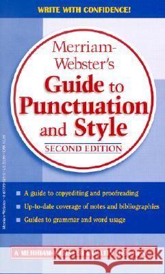 Merriam-Webster's Guide to Punctuation and Style Merriam-Webster 9780877799214 Merriam-Webster - książka