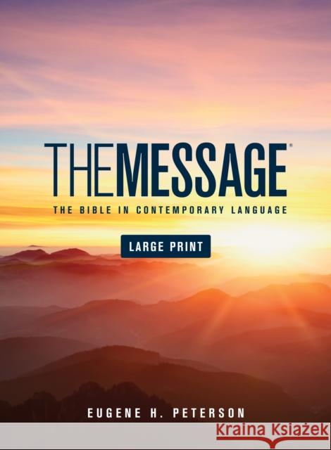 Message Bible-MS-Large Print Numbered Peterson, Eugene H. 9781576838457 Navpress Publishing Group - książka