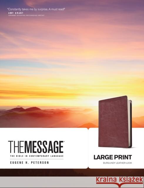 Message Bible-MS-Large Print Numbered Peterson, Eugene H. 9781576838464 Navpress Publishing Group - książka