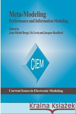 Meta-Modeling: Performance and Information Modeling Bergé, Jean-Michel 9781461285809 Springer - książka