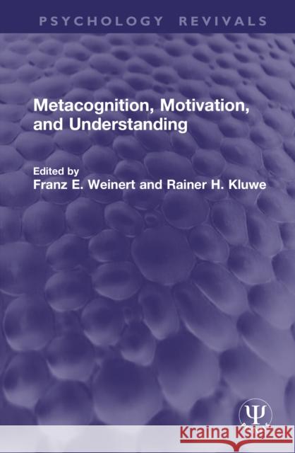 Metacognition, Motivation, and Understanding  9781041281795 Taylor & Francis Ltd - książka