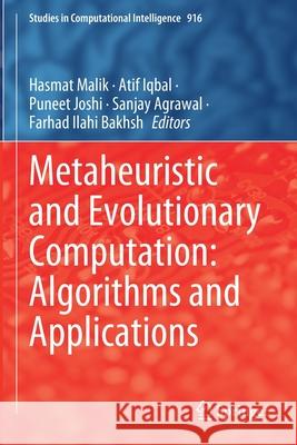 Metaheuristic and Evolutionary Computation: Algorithms and Applications  9789811575730 Springer Singapore - książka