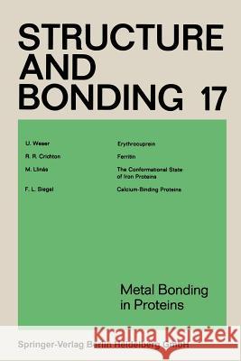 Metal Bonding in Proteins  9783540064589 Springer - książka