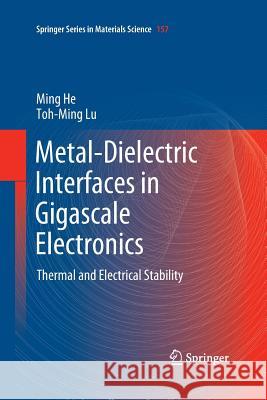 Metal-Dielectric Interfaces in Gigascale Electronics: Thermal and Electrical Stability He, Ming 9781493943081 Springer - książka