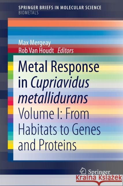 Metal Response in Cupriavidus Metallidurans: Volume I: From Habitats to Genes and Proteins Mergeay, Max 9783319205939 Springer - książka